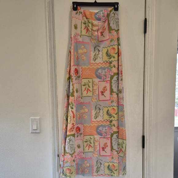 See You Monday Dresses & Skirts - See You Monday Pastel Floral Patchwork Maxi Skirt